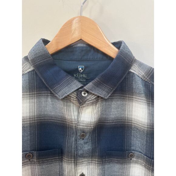 Duluth Trading Co Plaid Flannel Button Up Shirt Gorpcore Outdoor Camping Medium - Picture 2 of 8